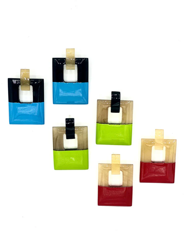 Hinged Horn Earrings