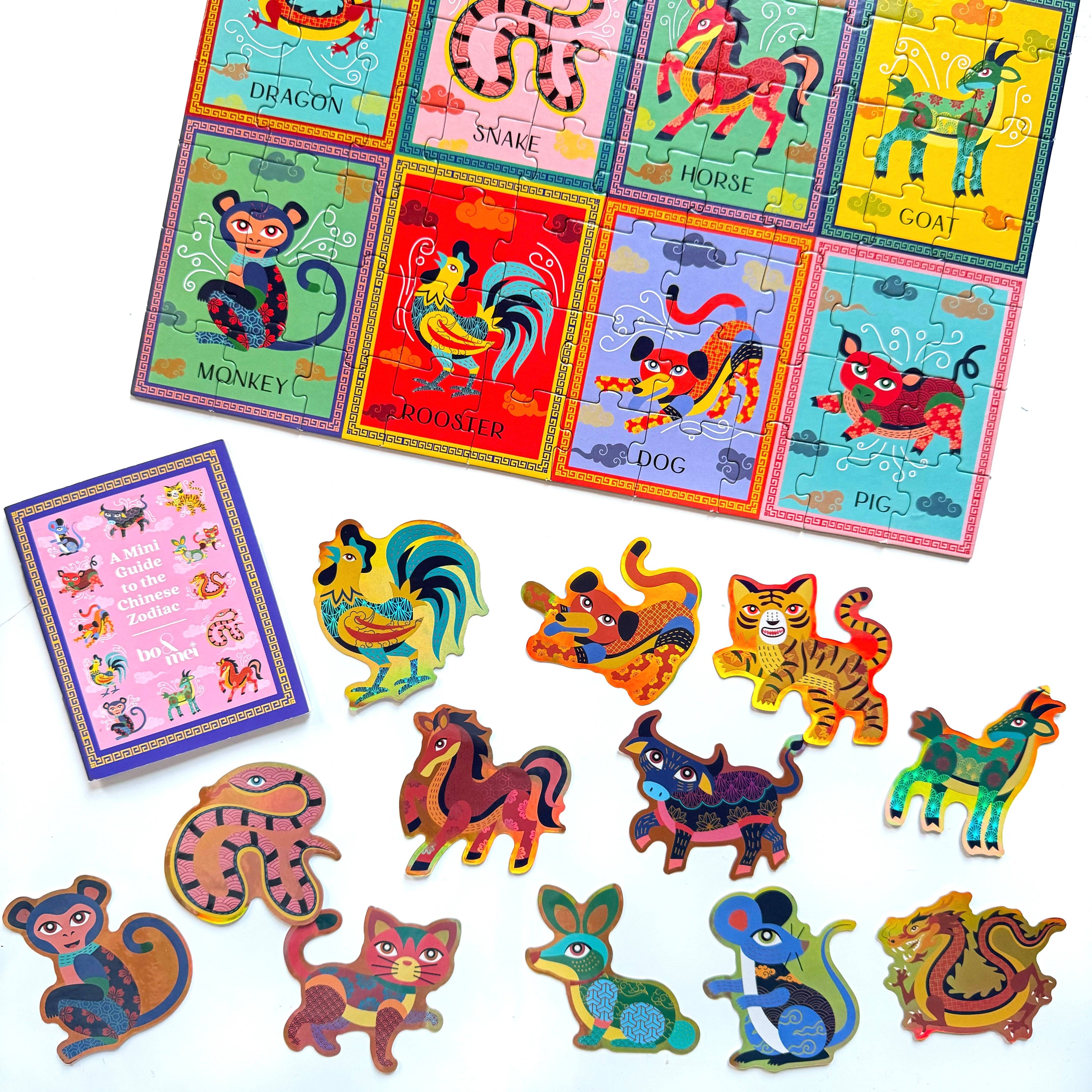 Chinese/Vietnamese Zodiac 100-Piece Puzzle + Zodiac Guide - Image 3