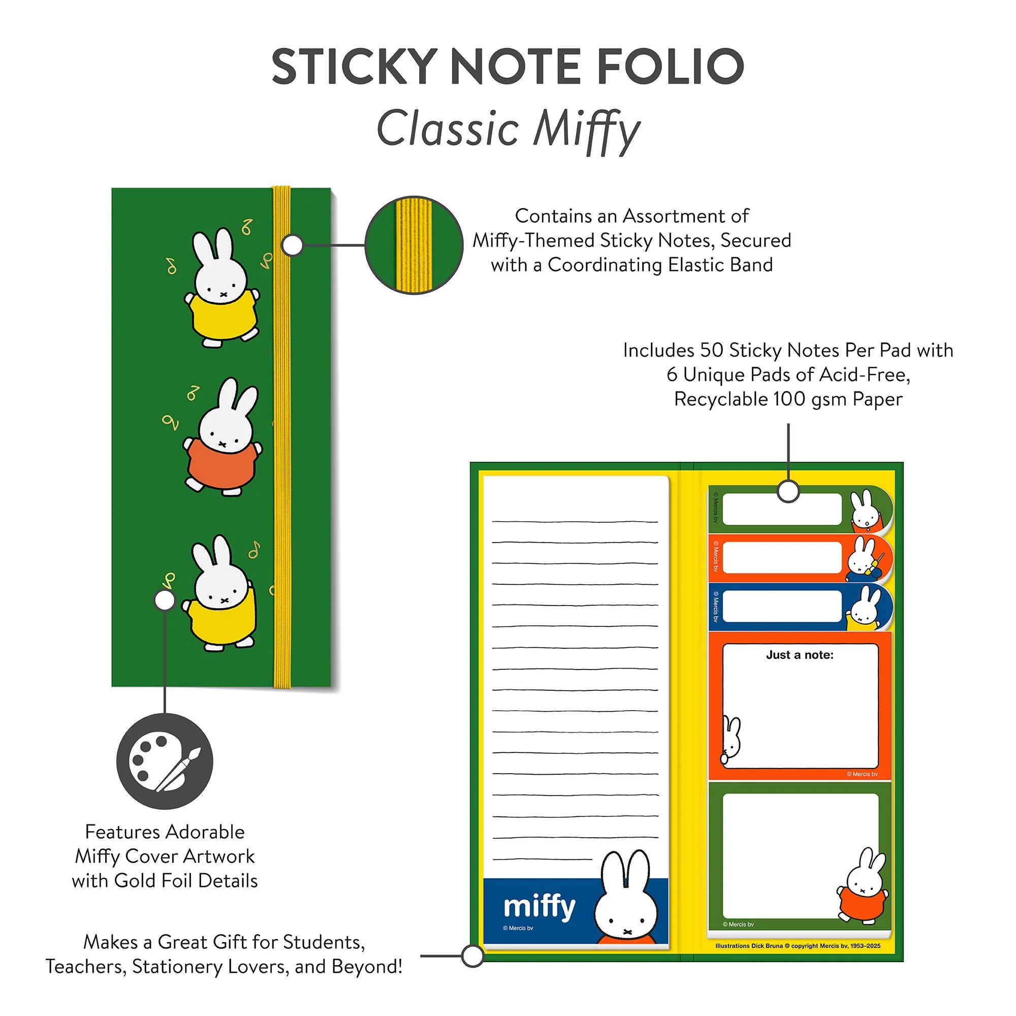 Classic Miffy Sticky Note Folio - Image 3