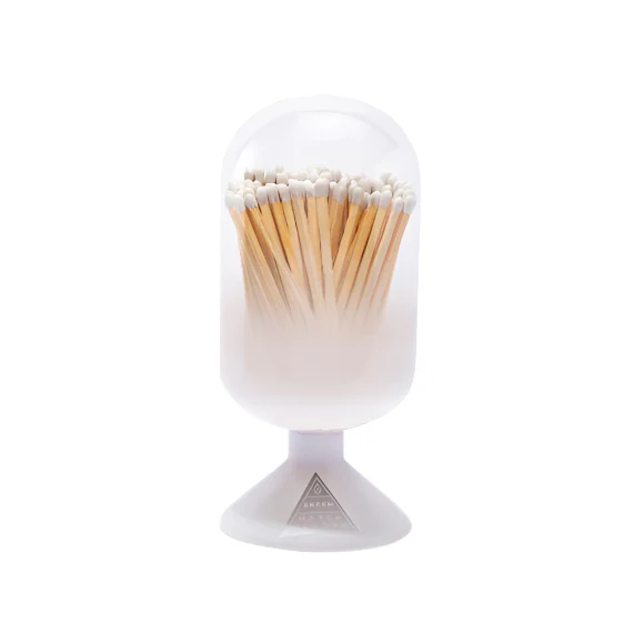 Cloud Match Cloche, White-tip Matches