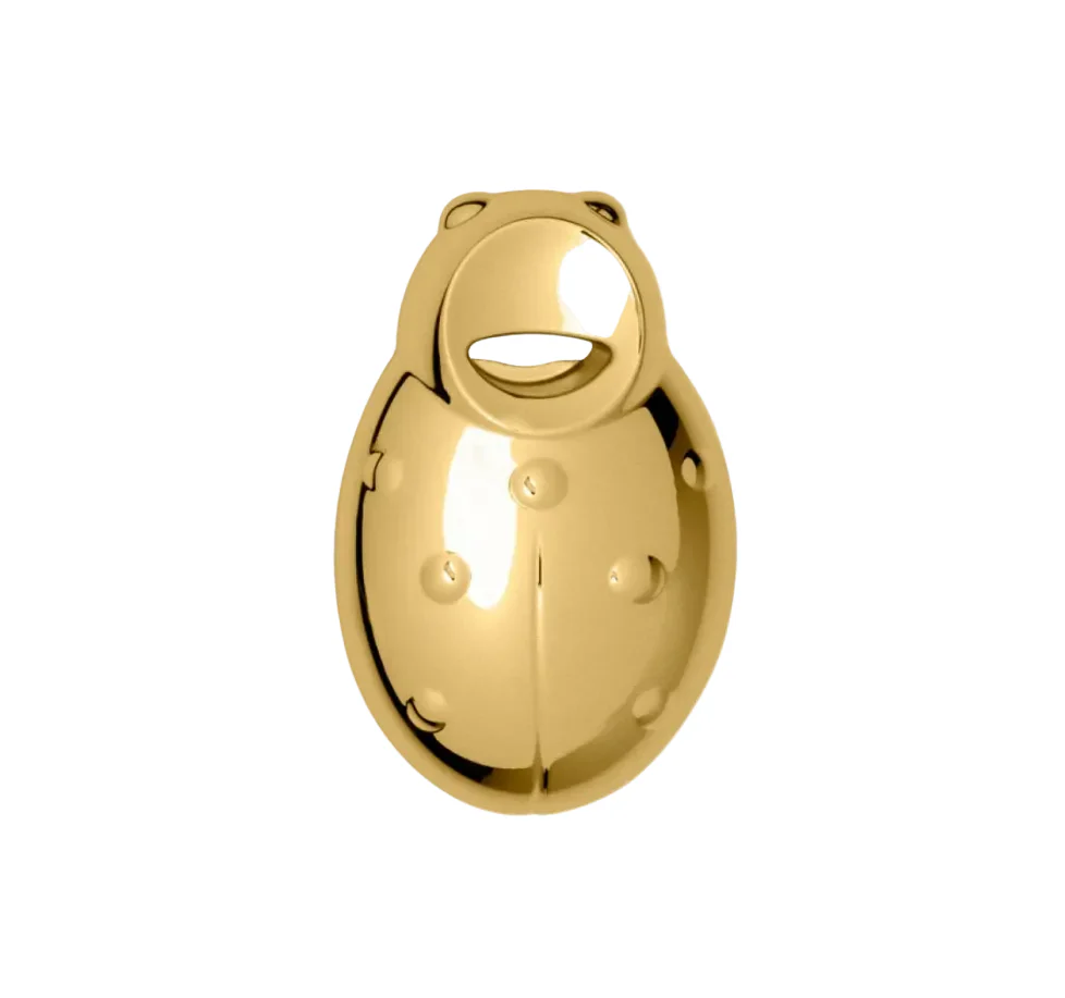 Coccinella / Ladybug Bottle Opener Chrome Gold