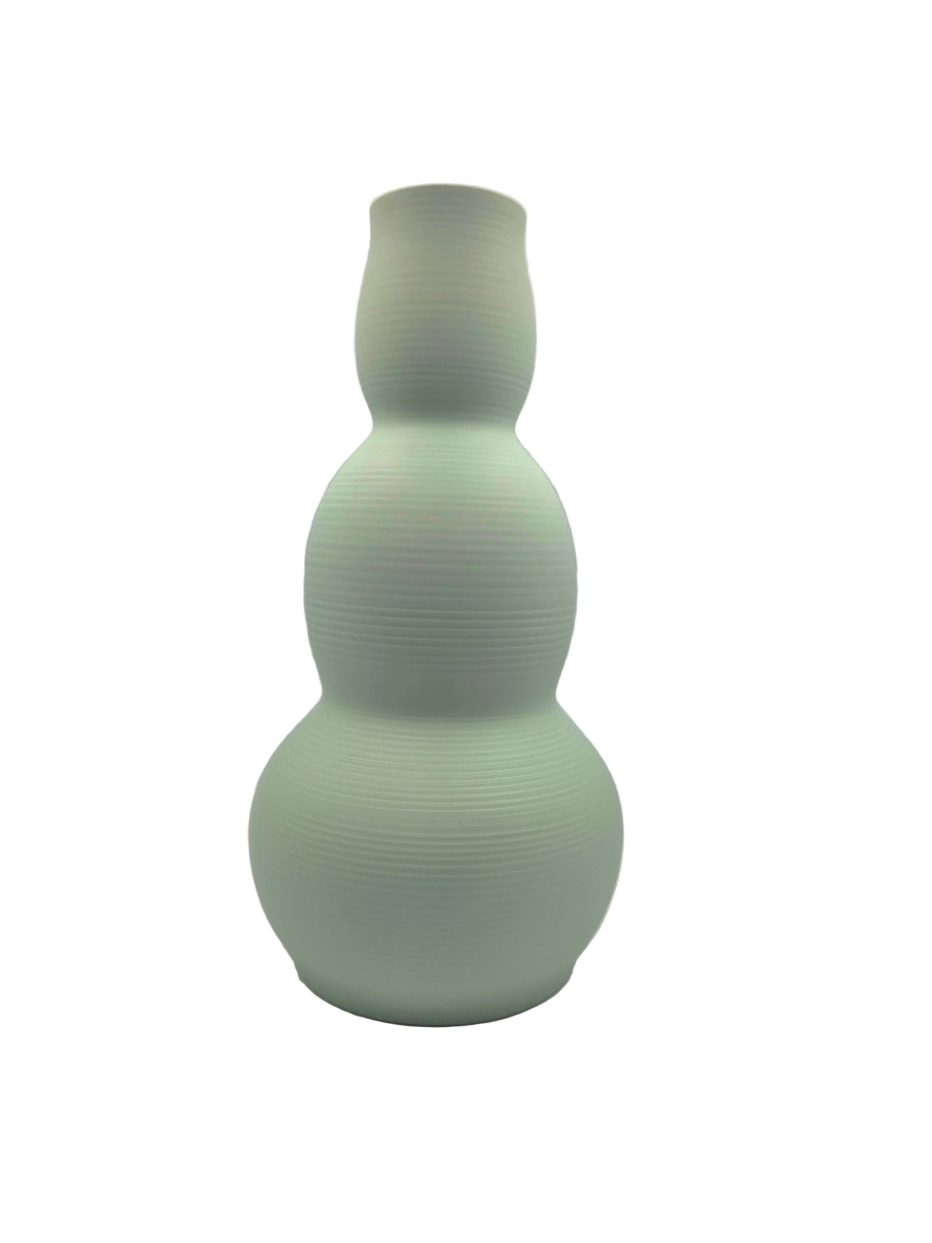 Cold Mountain Matte Porcelain Gourd Vase - Image 2