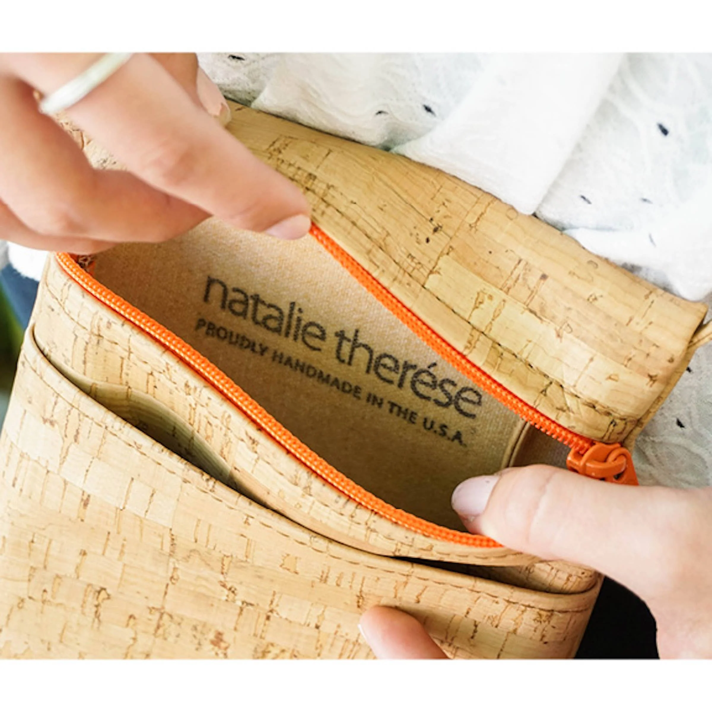 Cork Mini Crossbody Bag | Wildflower Whimsy Print - Image 6