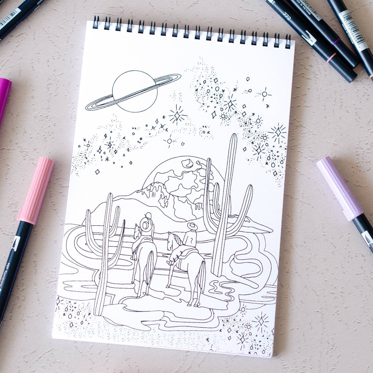 Cosmic Cowgirl Premium Coloring Book - Image 4