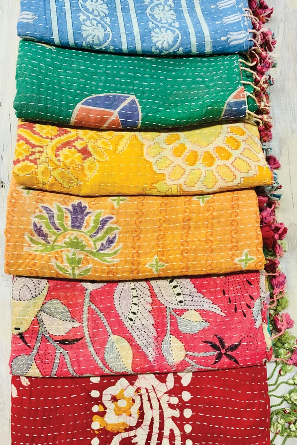 Cotton Kantha Scarves - Image 4