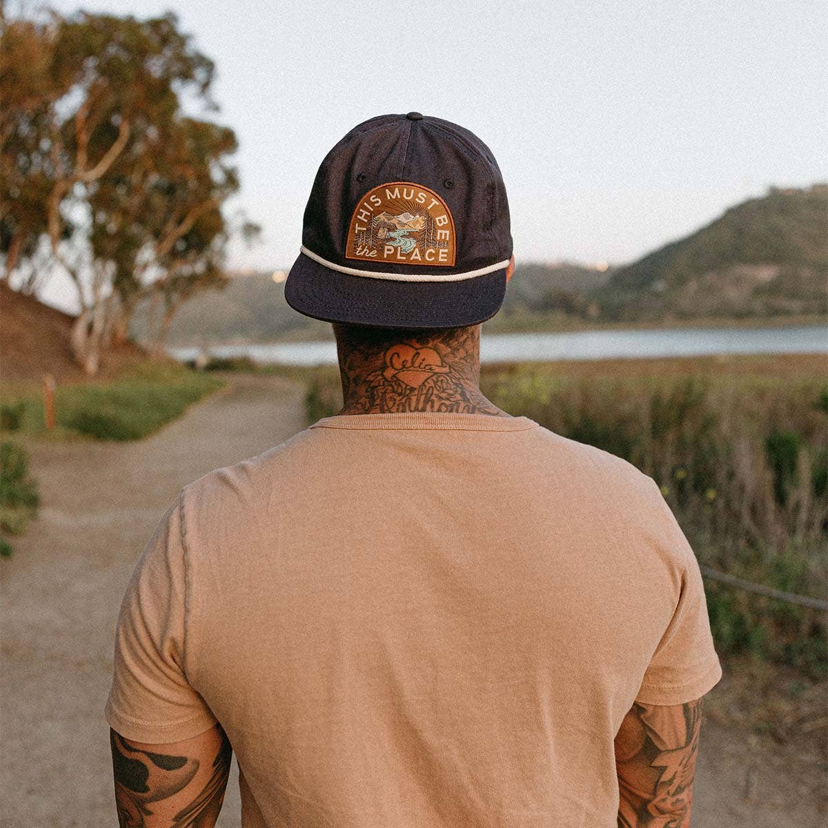 Cotton Snapback Rope Hat | This Must Be the Place: Mountains - Image 2