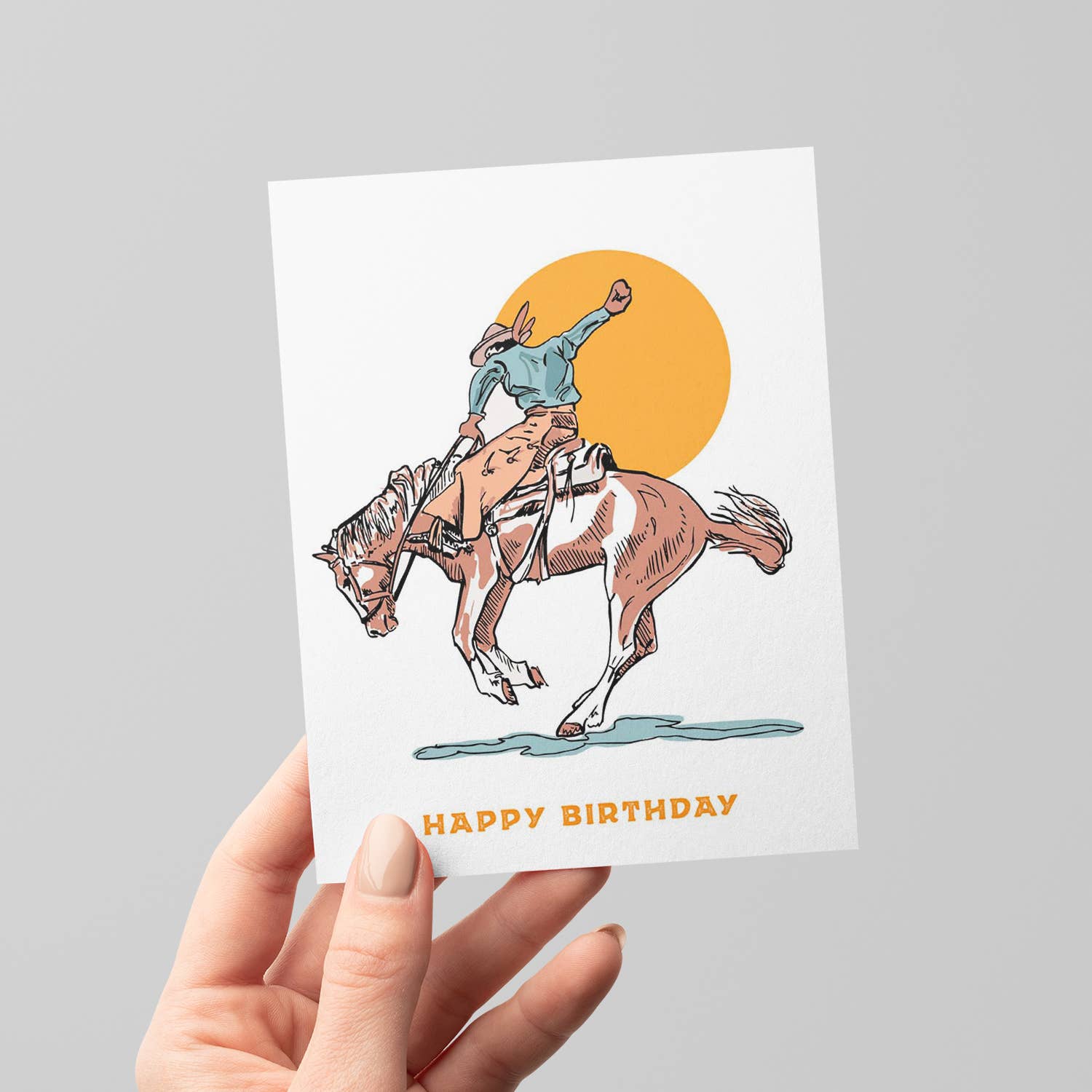 Cowboy Birthday Greeting Card - Image 2