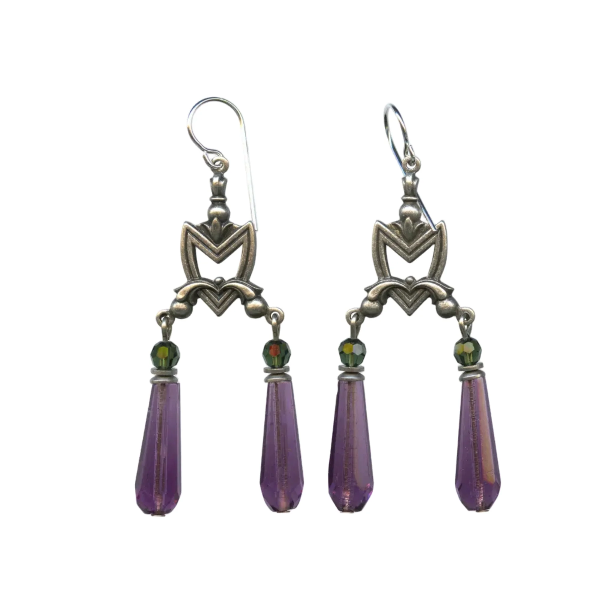 Crystal Balance Glass Earrings