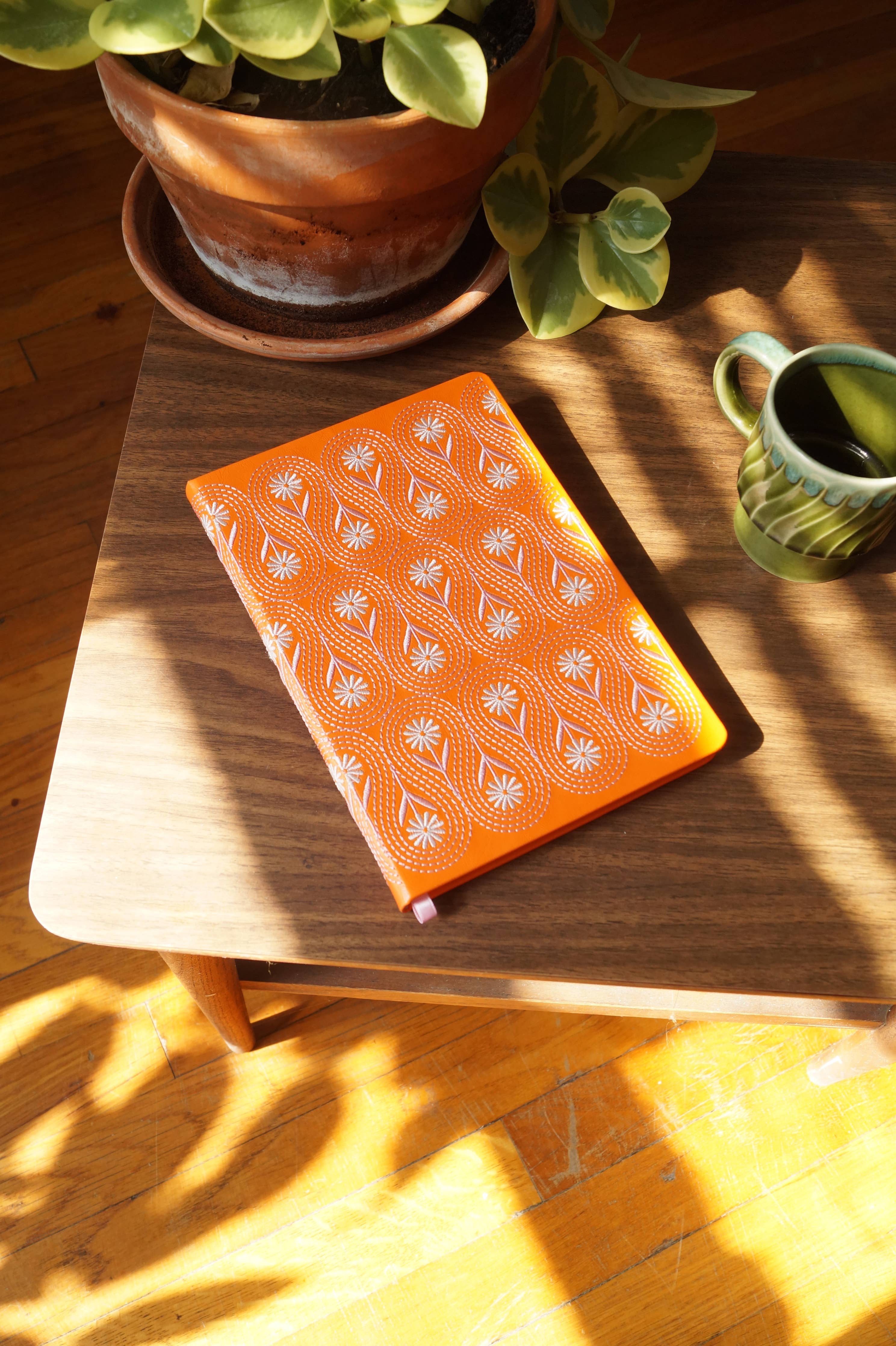Daisy Chain Embroidered Hardcover Journal Notebook - Image 2