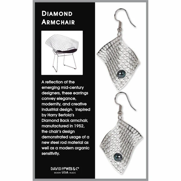 Diamond Chair Earrings - Image 2
