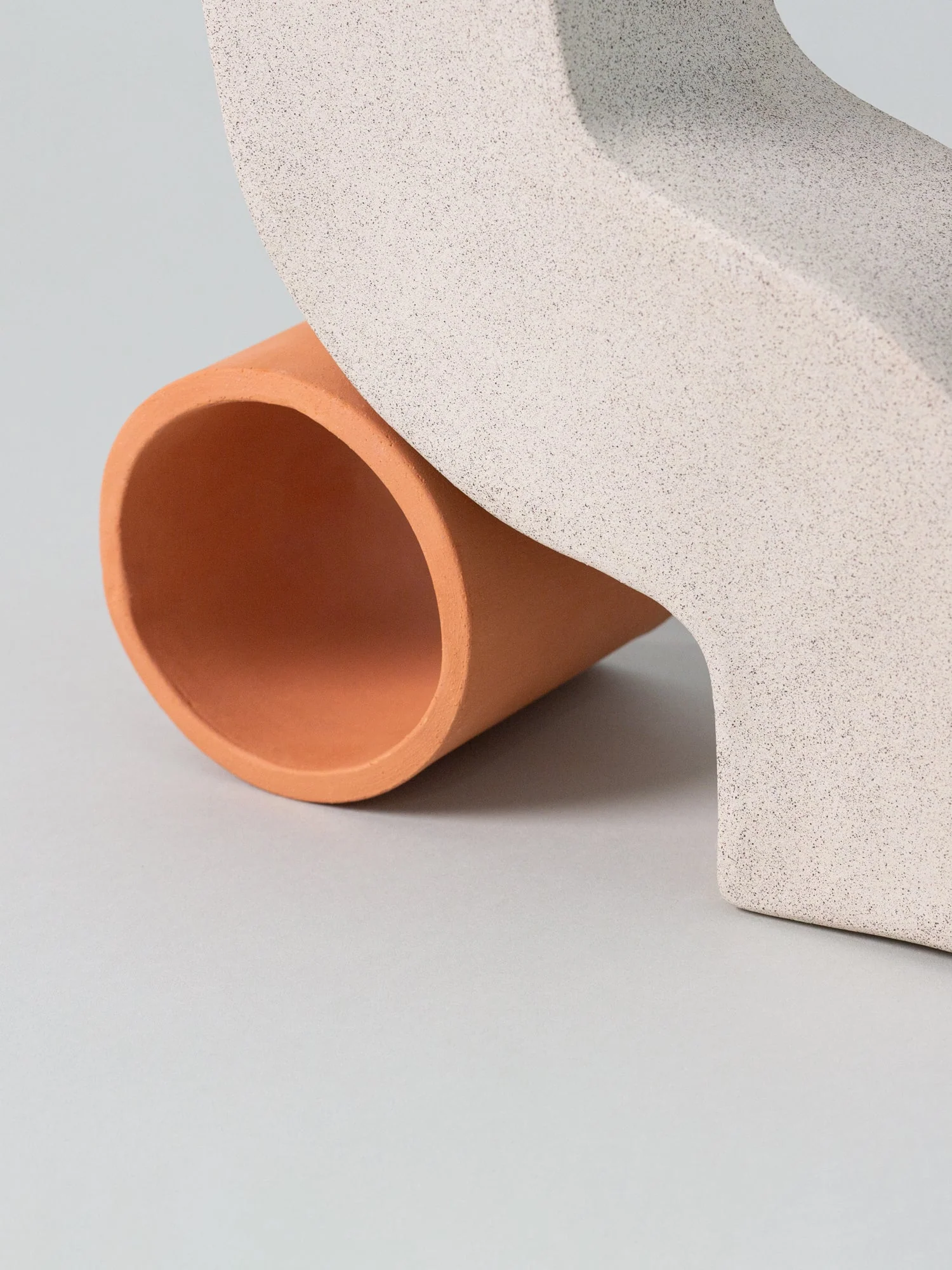 Doline Vase, Sand/Terracotta - Image 2