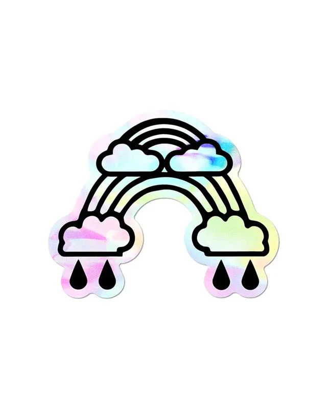 Double Rainbow Wendy White Indivdual Sticker