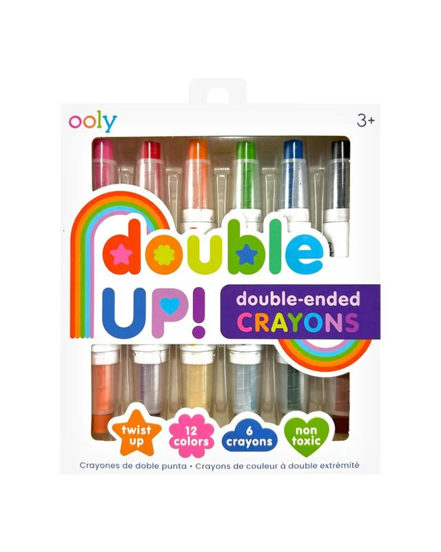 Double up! Double-ended Crayon Set of 6/12 colors