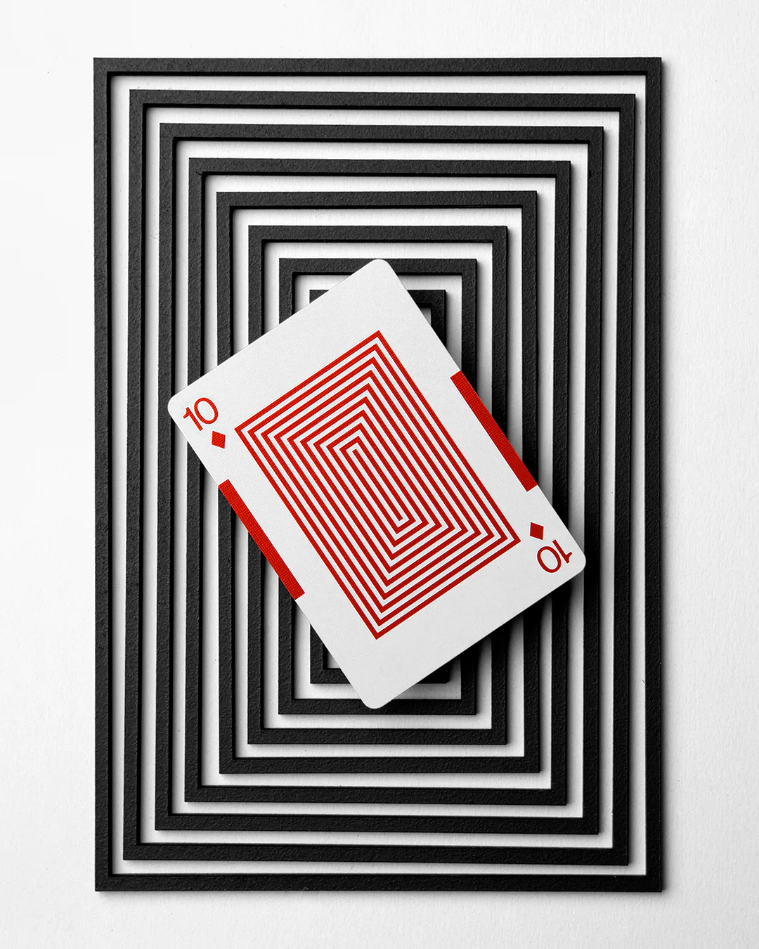 Eames "Starburst" Playing Cards, Black Edition - Image 7