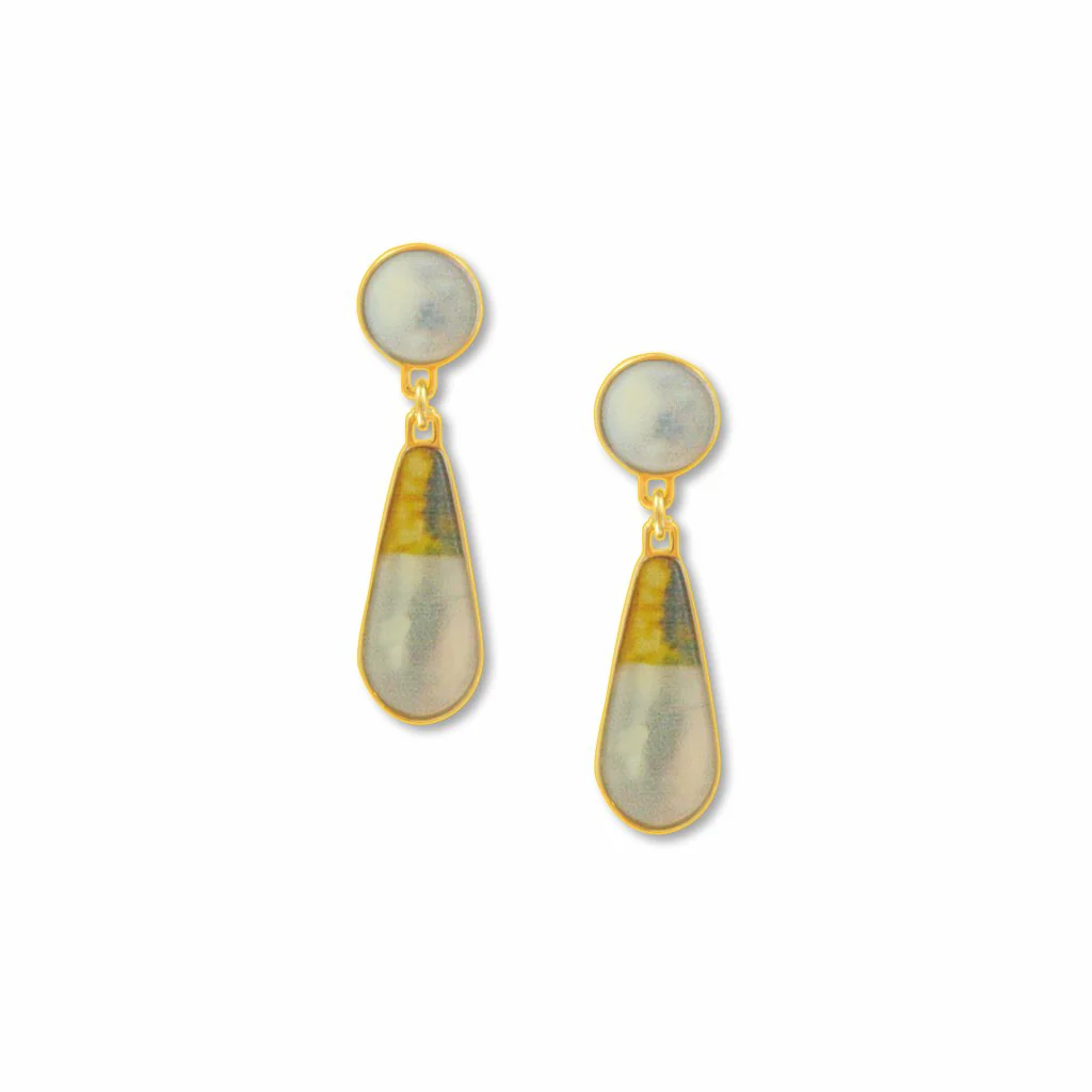 Elisabeth Vigee Le Brun Pearl Drop Earrings - Image 2