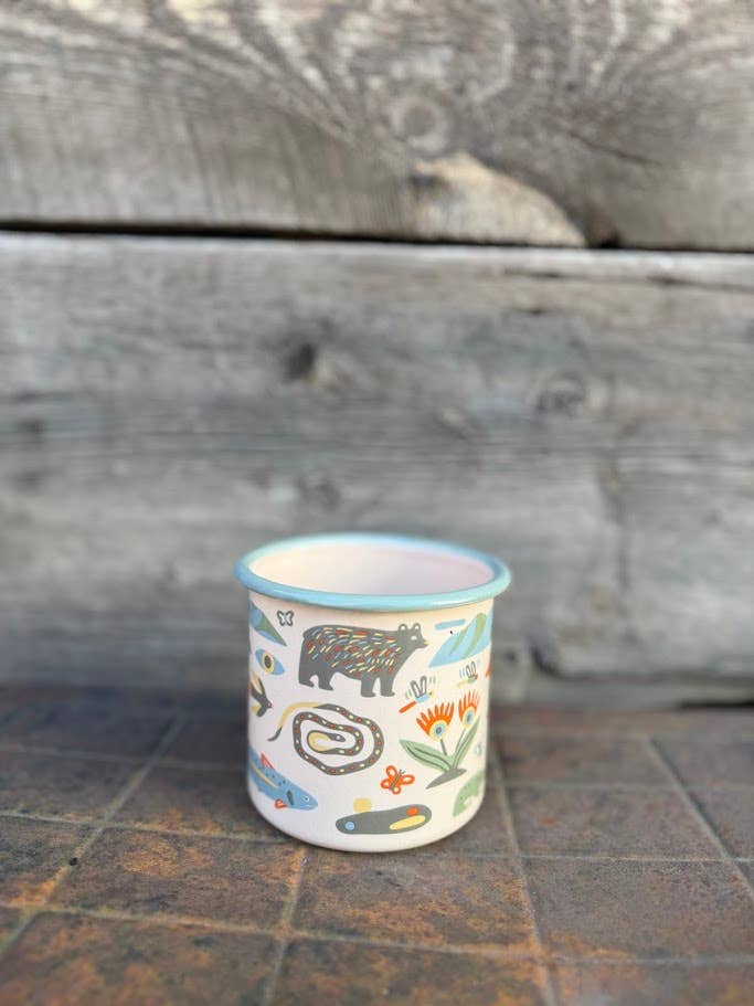 Mountain Stream Enamel Coffee Mug - Image 5