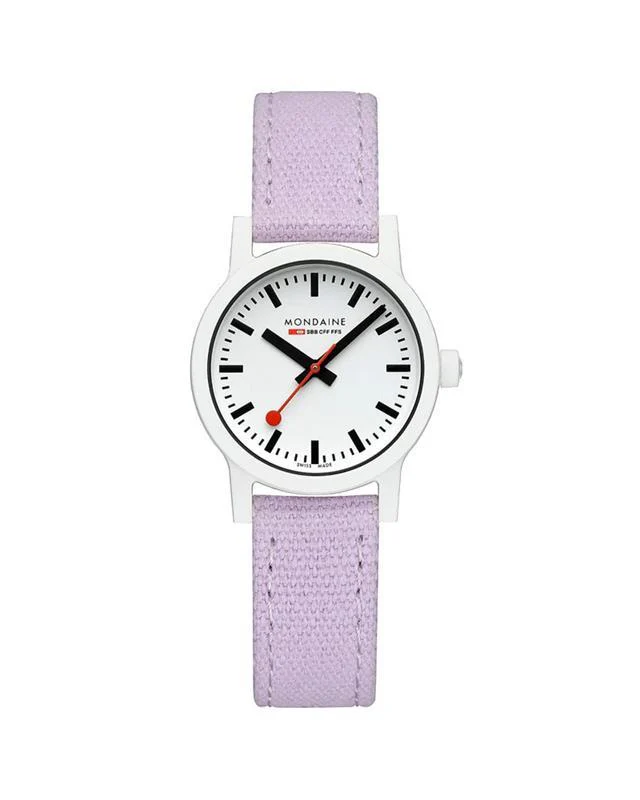Essence 41mm White Dial Wild Lavender Strap Watch