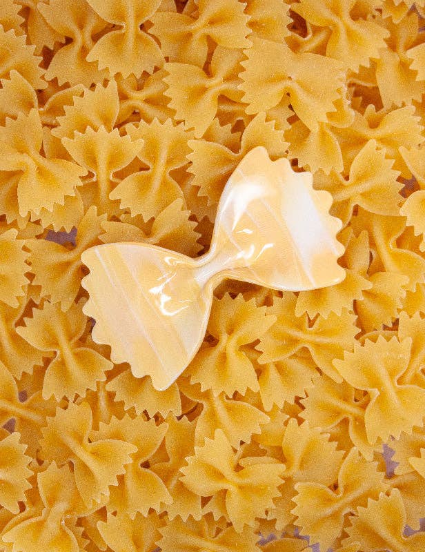 Farfalle Bow Tie Italian Pasta Hair Barrette - Image 5