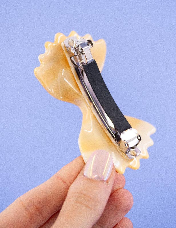 Farfalle Bow Tie Italian Pasta Hair Barrette - Image 7