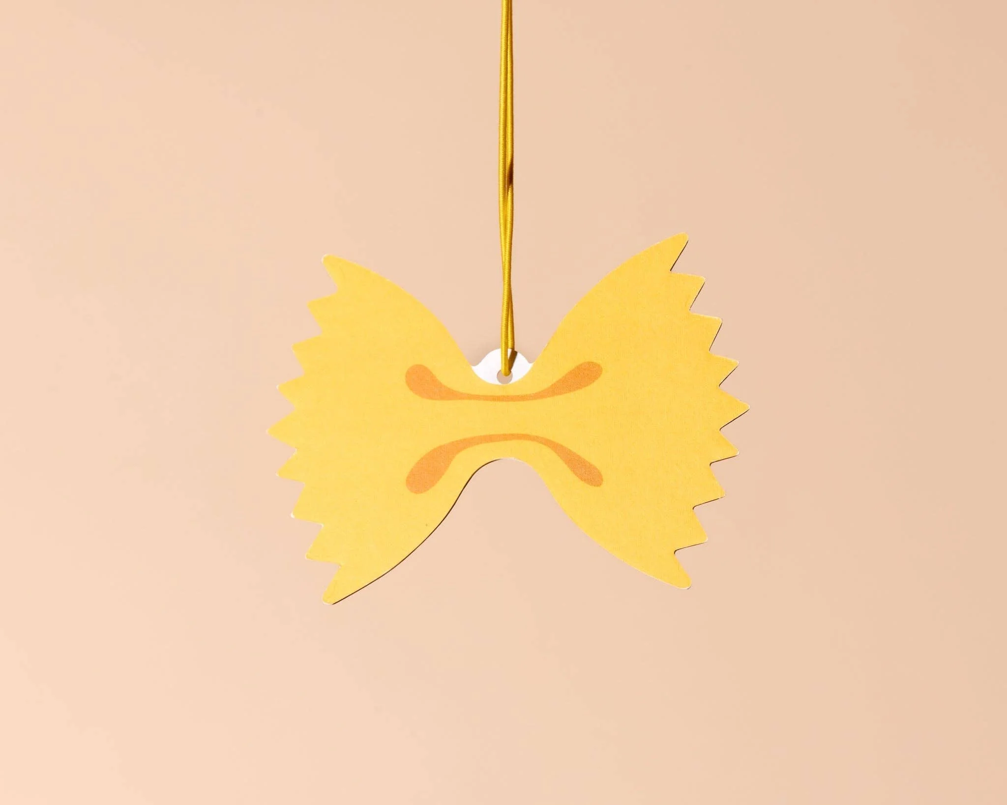 Farfalle Bowtie Pasta Air Freshener - Lemon Scent - Image 3