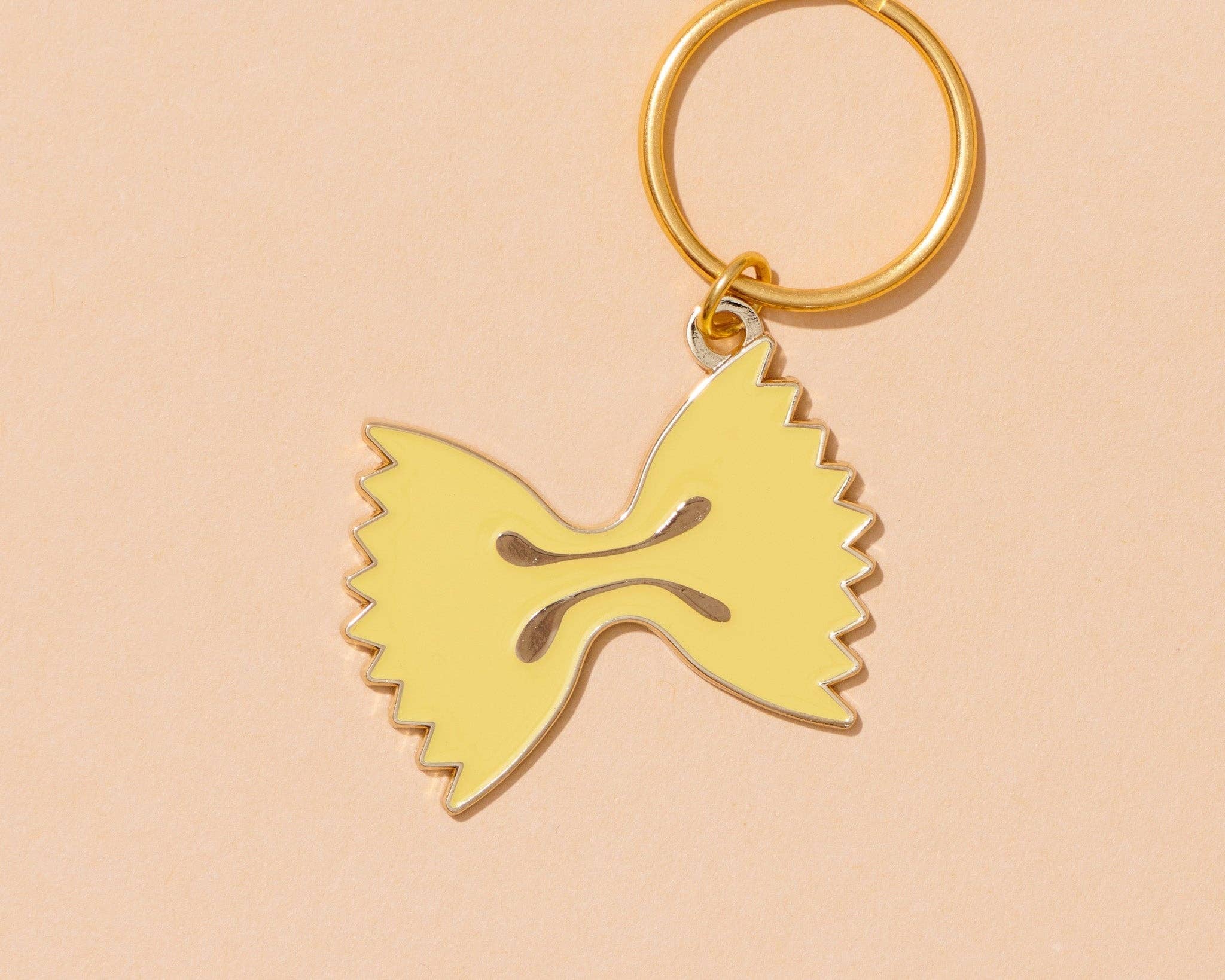 Farfalle Bowtie Pasta Enamel Food Keychain & Bagcharm - Image 2