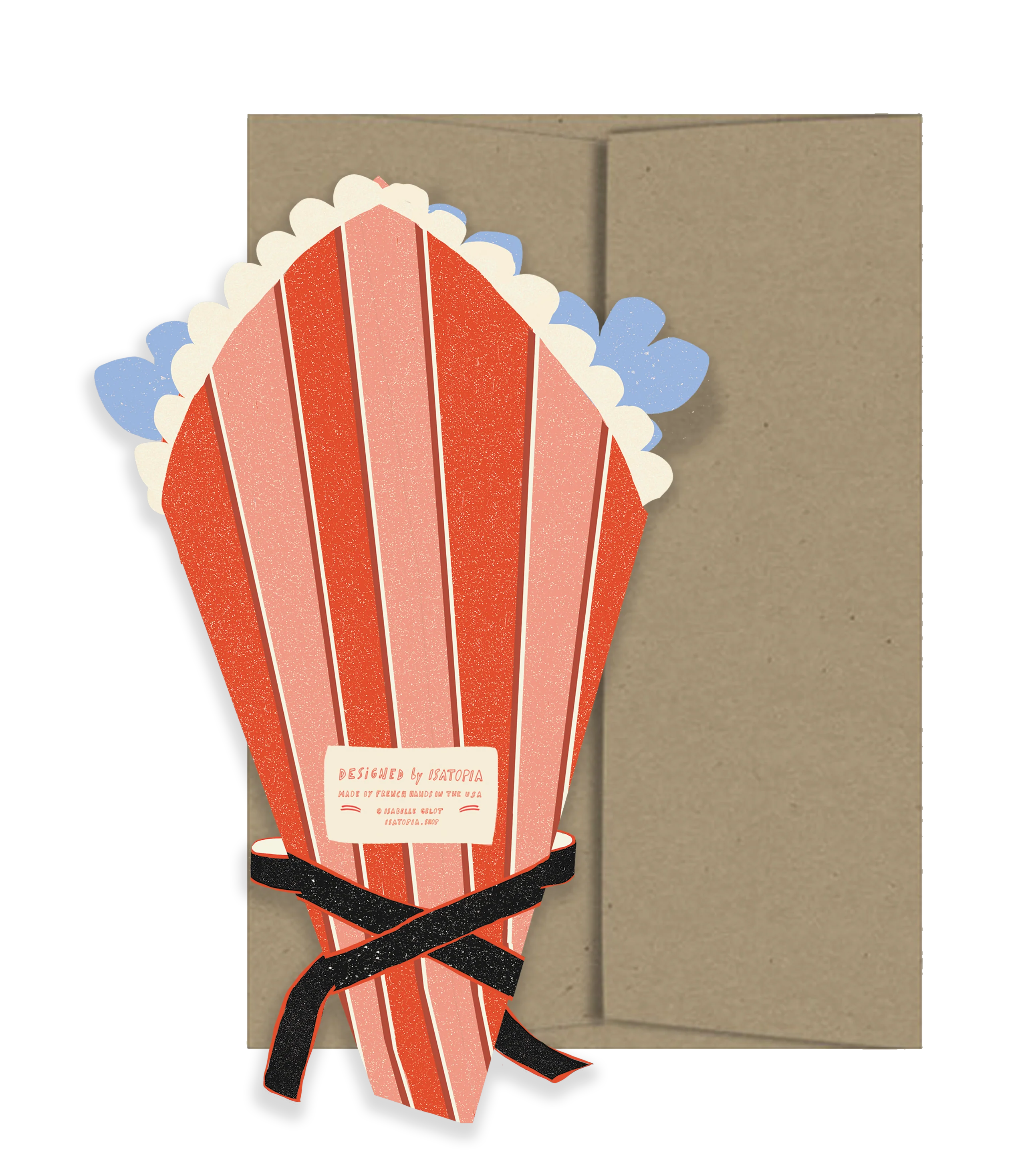 Flower Bouquet Amour Collection - Die Cut Card - Image 2