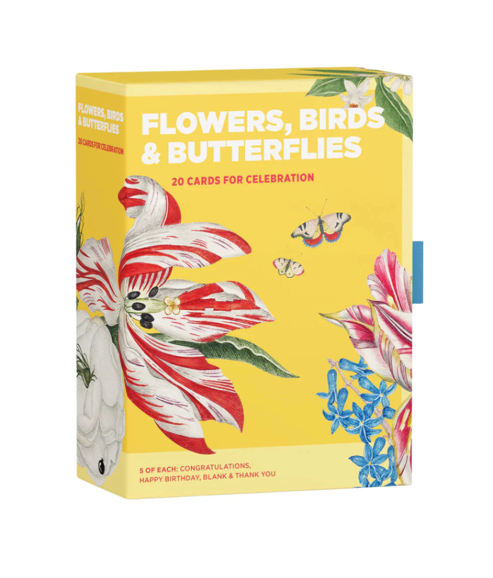 Flowers, Birds, & Butterflies  Celebrations Boxed Notecards