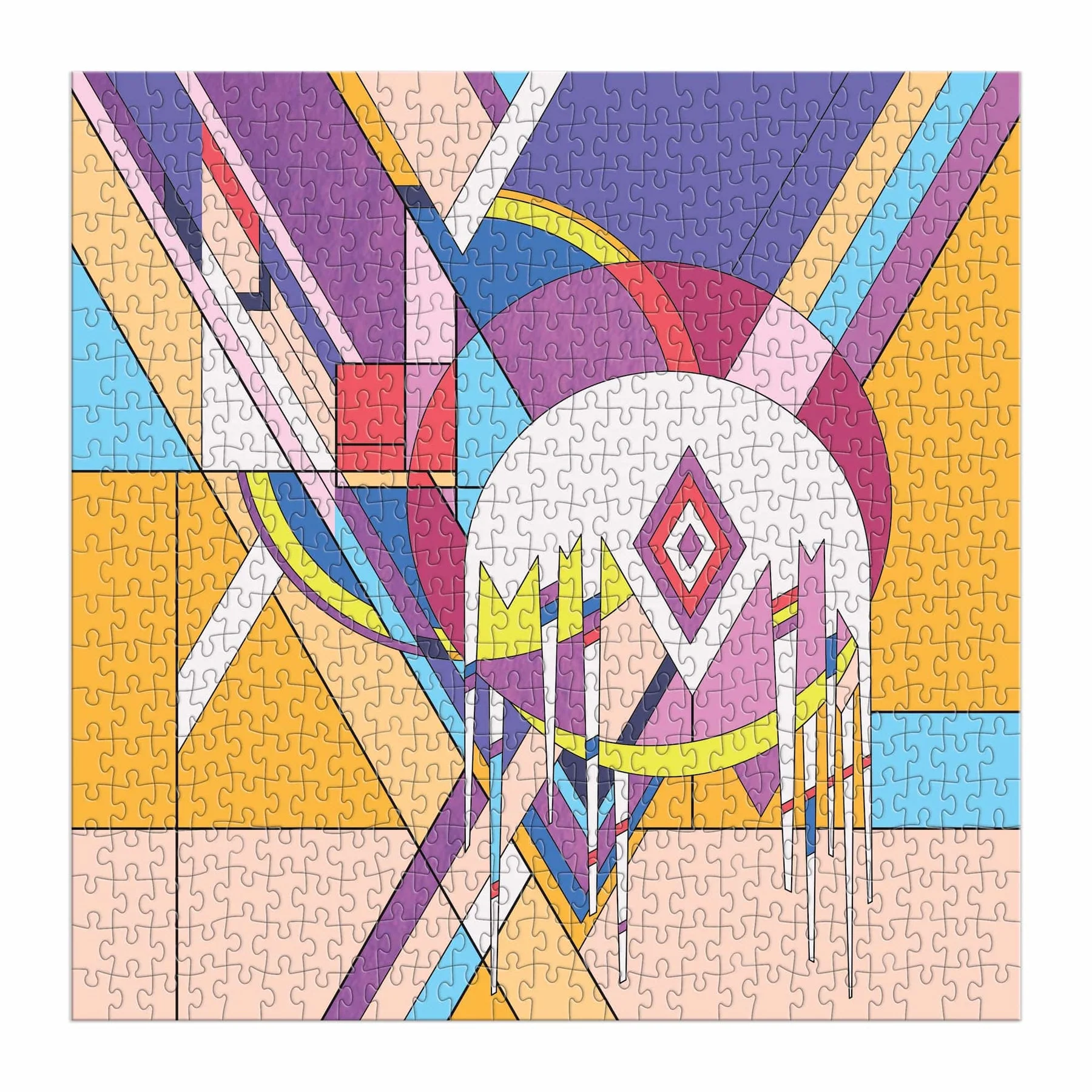 Frank Lloyd Wright Frozen Spheres 500 Pc Foil Puzzle - Image 2