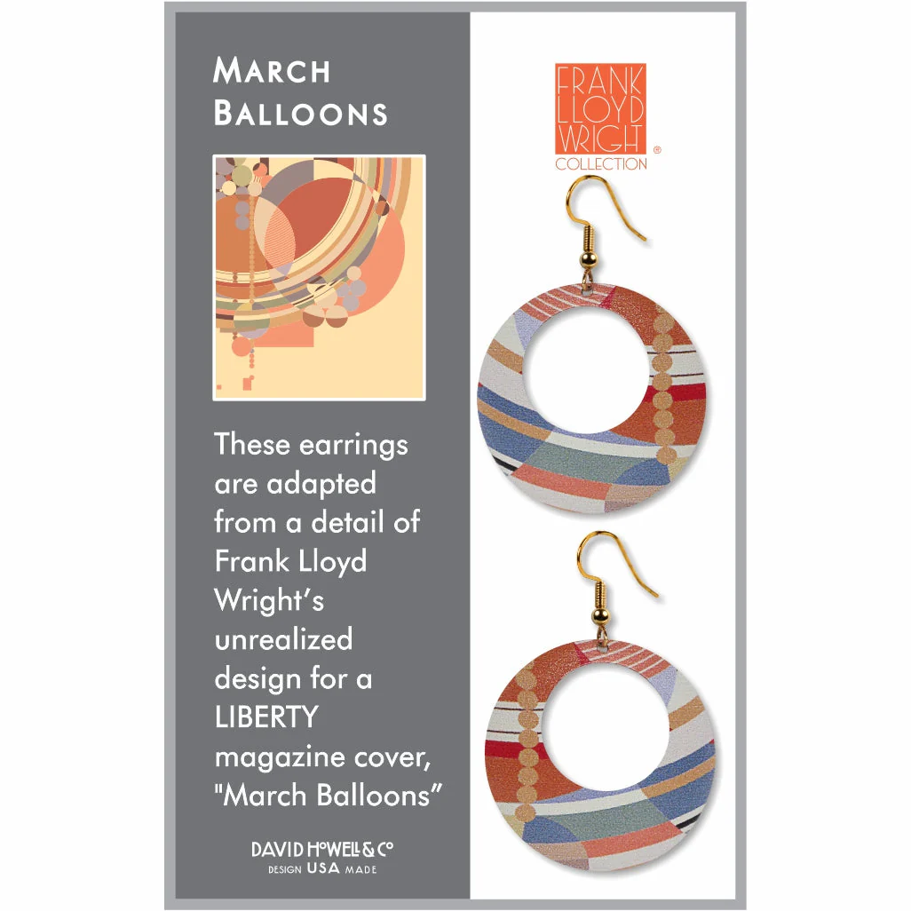 FLW March Balloons Earrings - Image 2