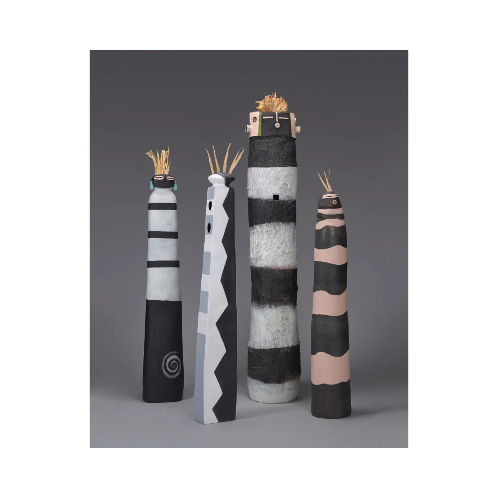 Nora Naranjo-Morse: Four Figures Postcard