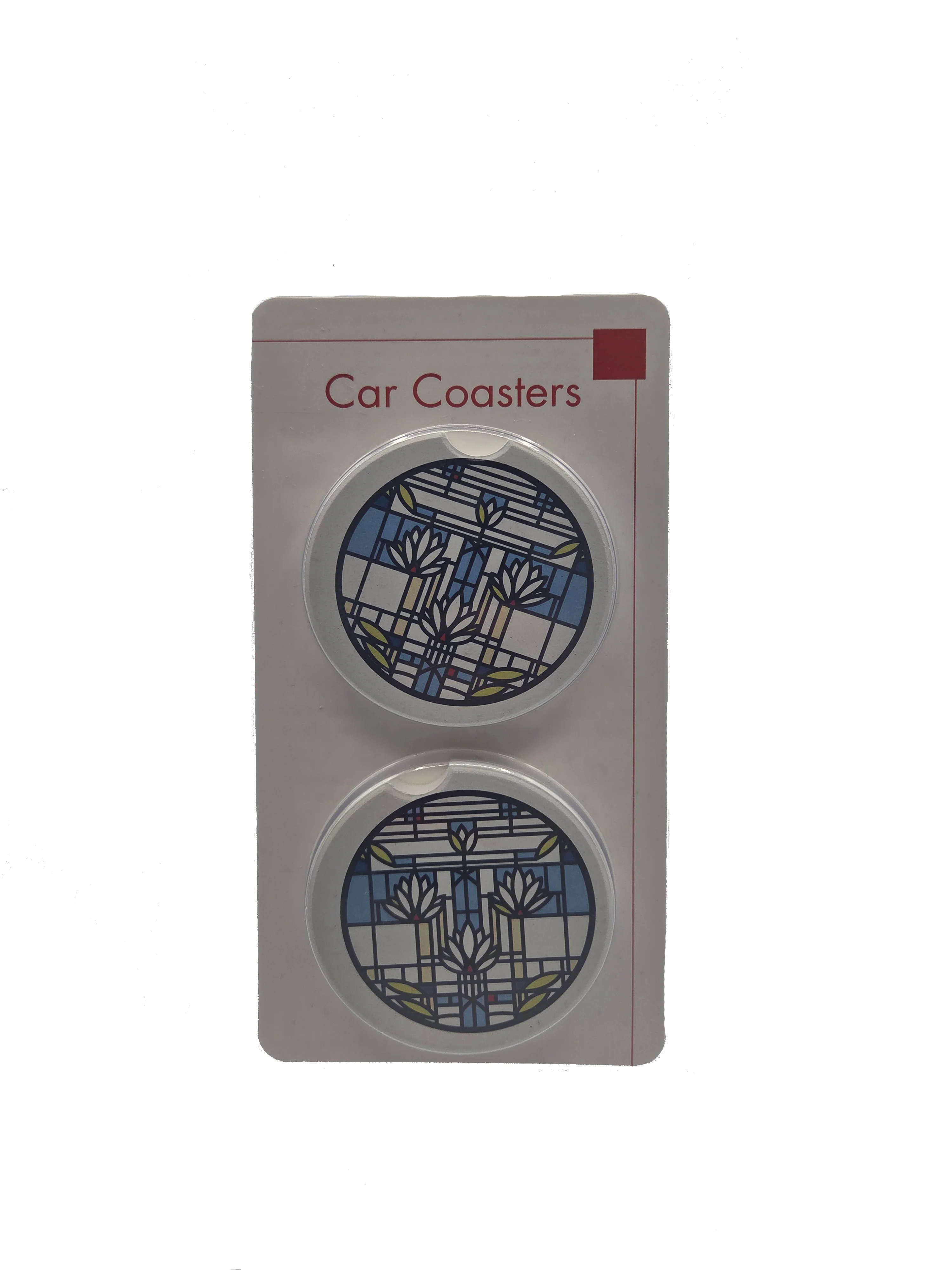 Frank Lloyd Wright Car Coasters (Set of 2)