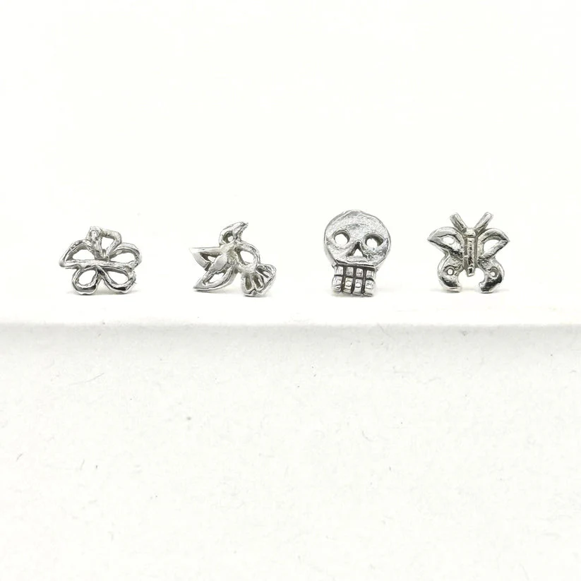 Frida Stud Set Silver - Image 2
