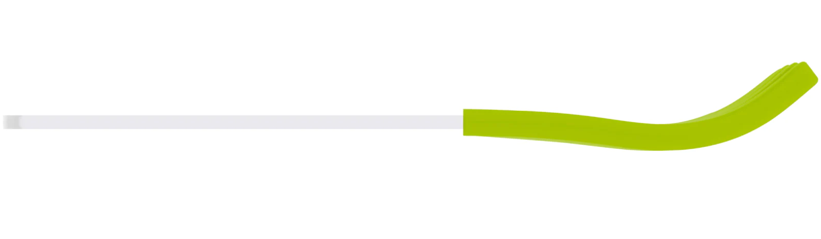 Frosted Acrylic Fork, Light Green Silicone Sleeve - Image 3