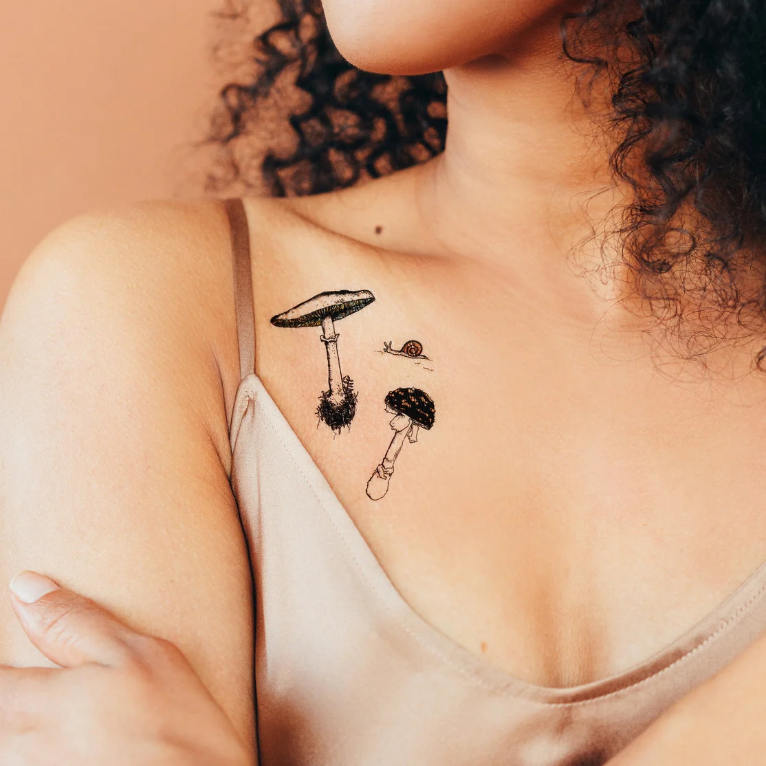 Fungi Garden Trio Tattoo Pair - Image 2