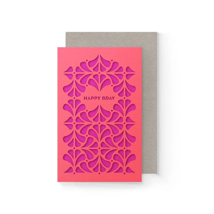 Fuschia Garden Layered Card (mini) - Image 2
