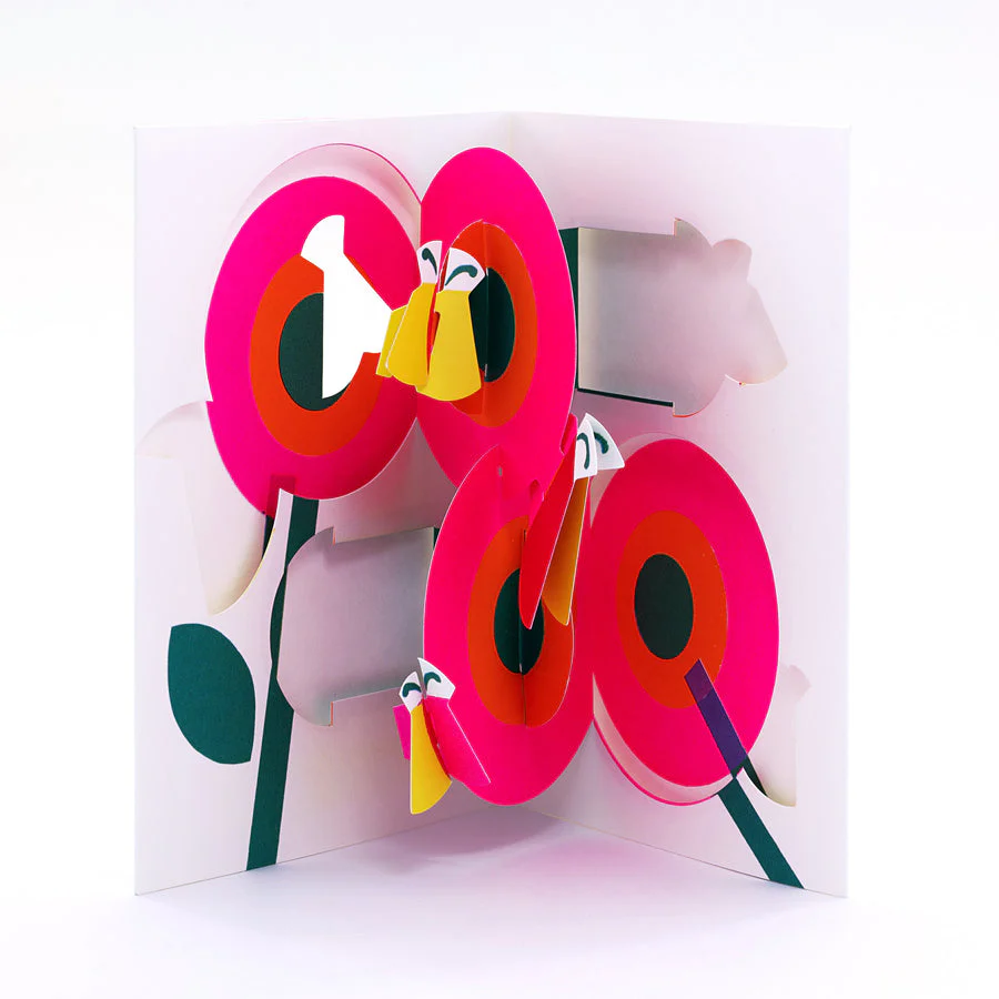 Flowers & Insects Pop-up Card