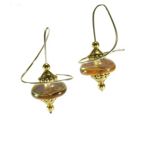 Glass Orb Earrings