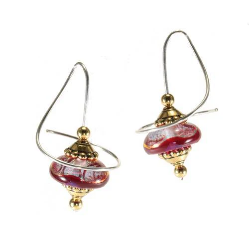 Glass Orb Earrings - Image 3