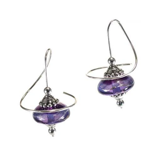 Glass Orb Earrings - Image 4