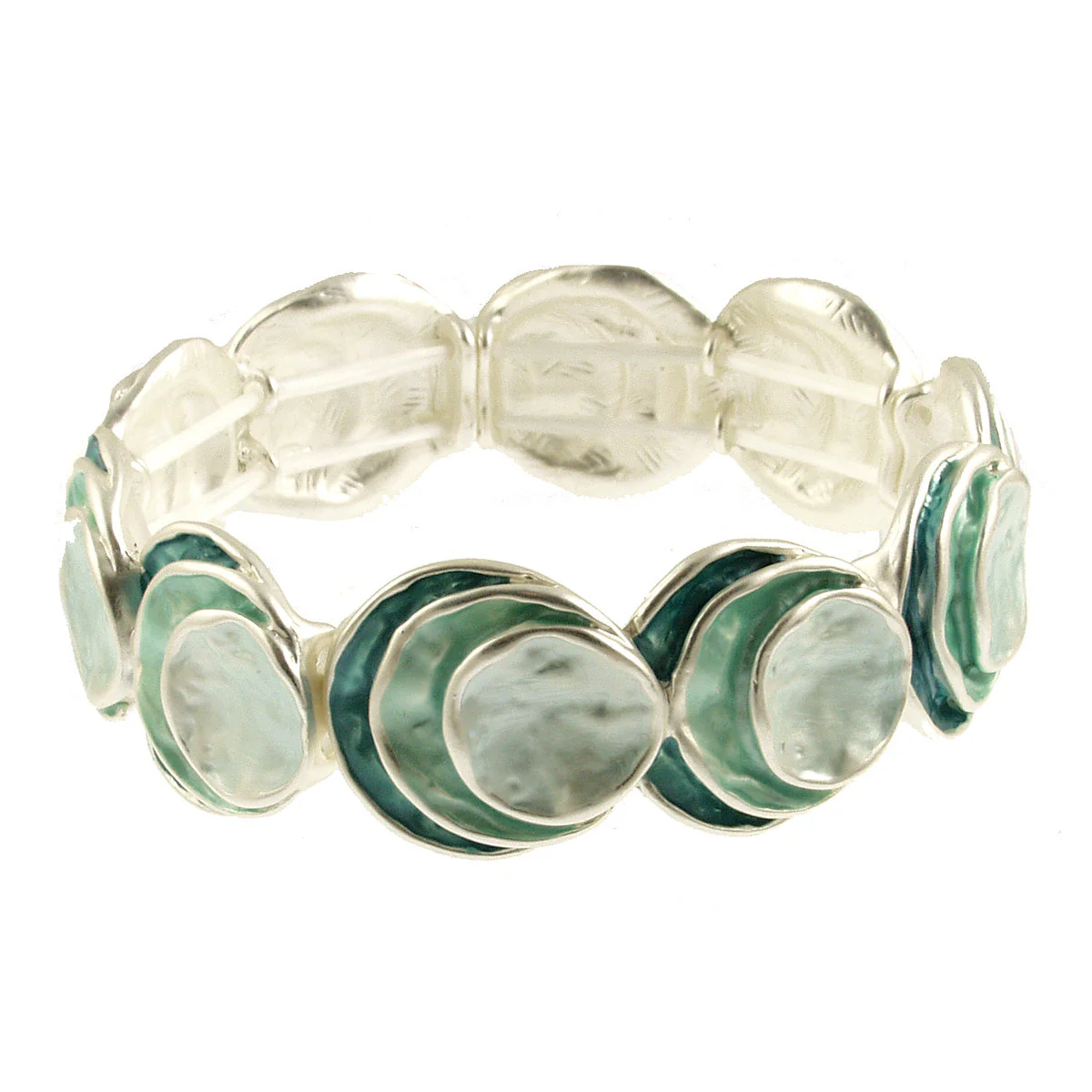 Stacked Circle Layered Stretch Bracelet