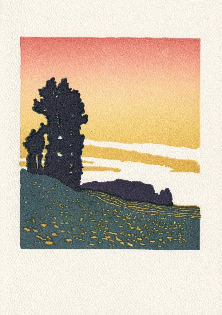 Golden Sunset Individual Card