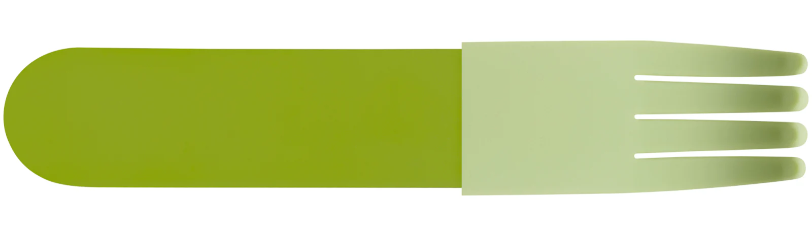 Green Acrylic Fork, Pistachio Silicone Sleeve