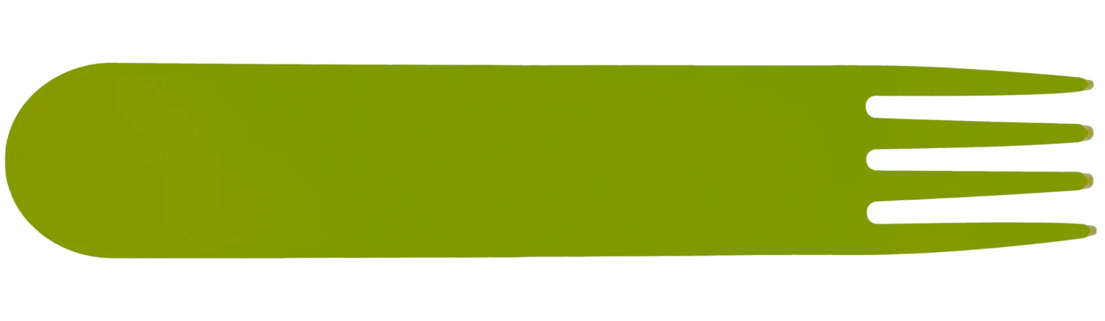 Green Acrylic Fork, Pistachio Silicone Sleeve - Image 2