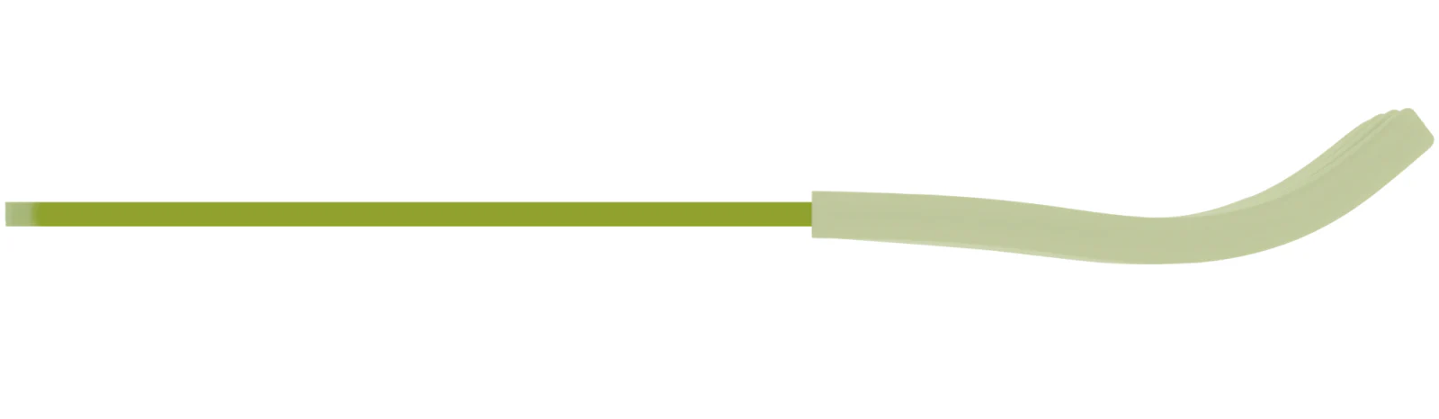 Green Acrylic Fork, Pistachio Silicone Sleeve - Image 3