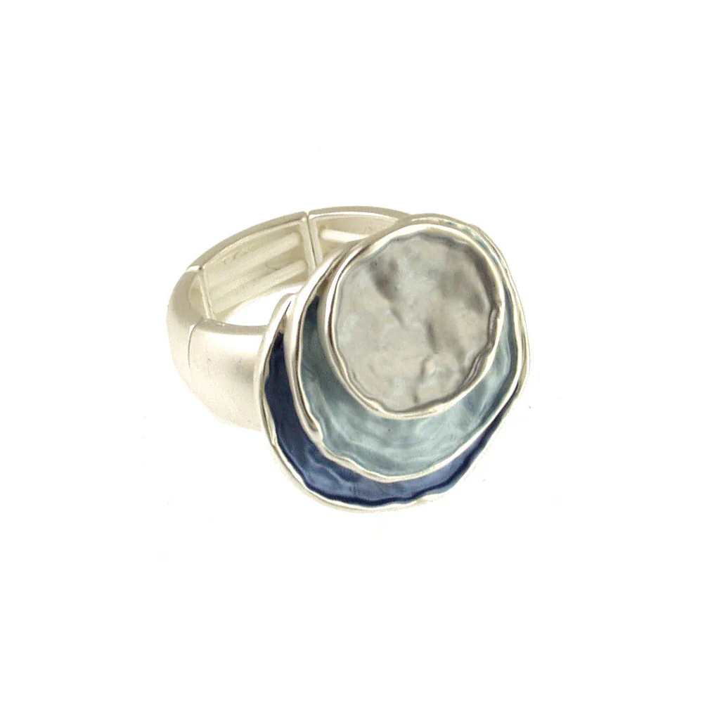 Stacked Circle Stretchy Ring - Image 2