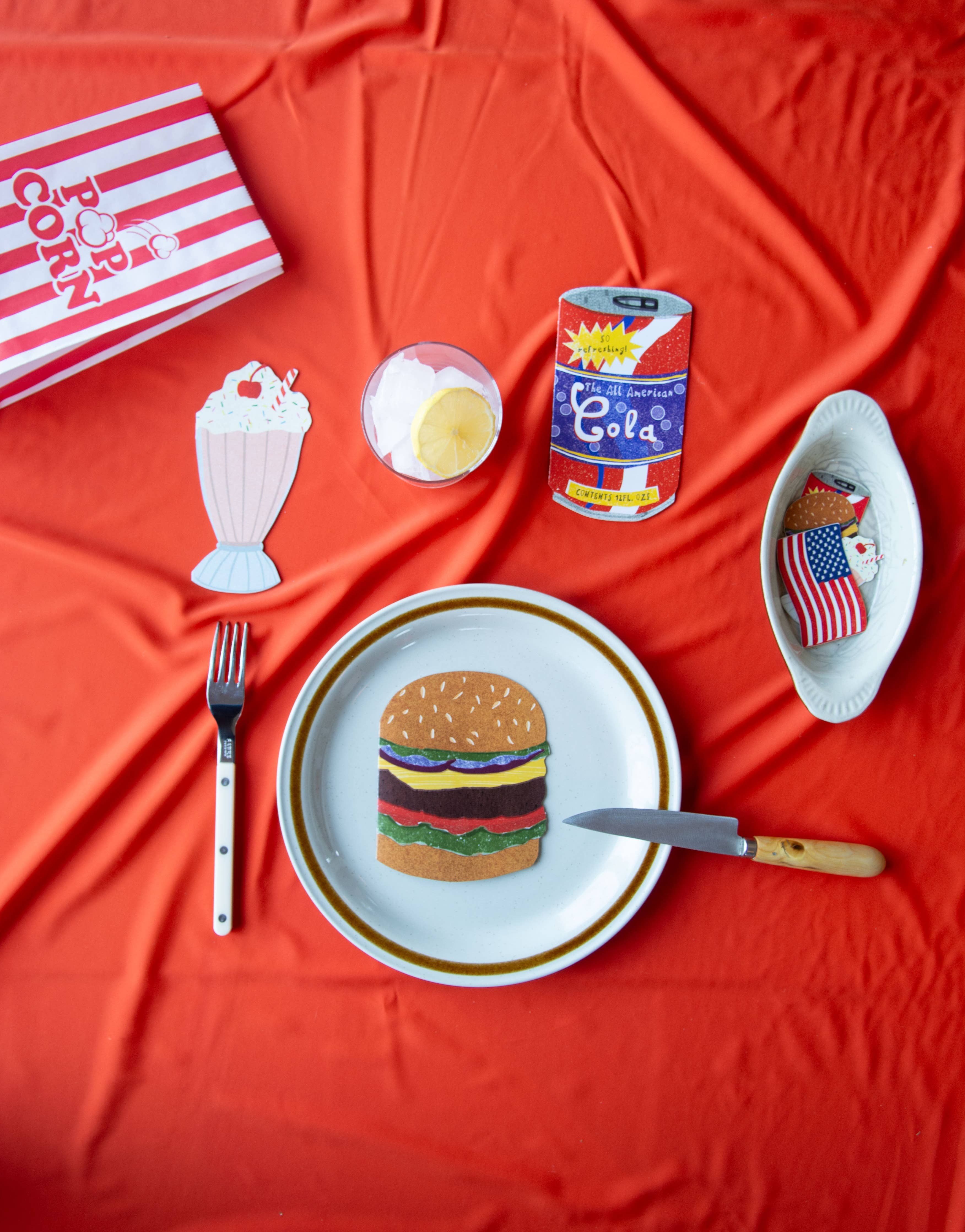 Hamburger Card - American Collection Die Cut - Image 2