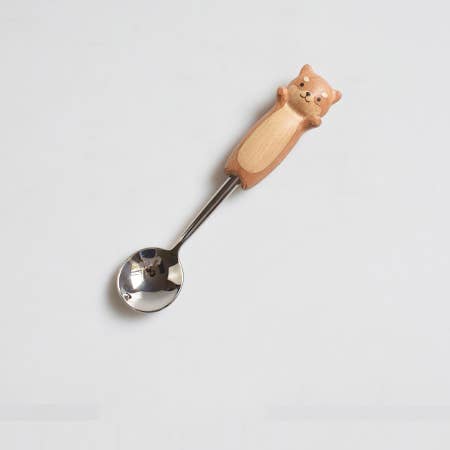Hand-carved Shiba Spoon & Fork - Image 4