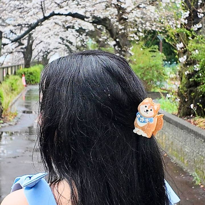 Hand-Painted Lucky Dog Claw Hair Clip - Image 2