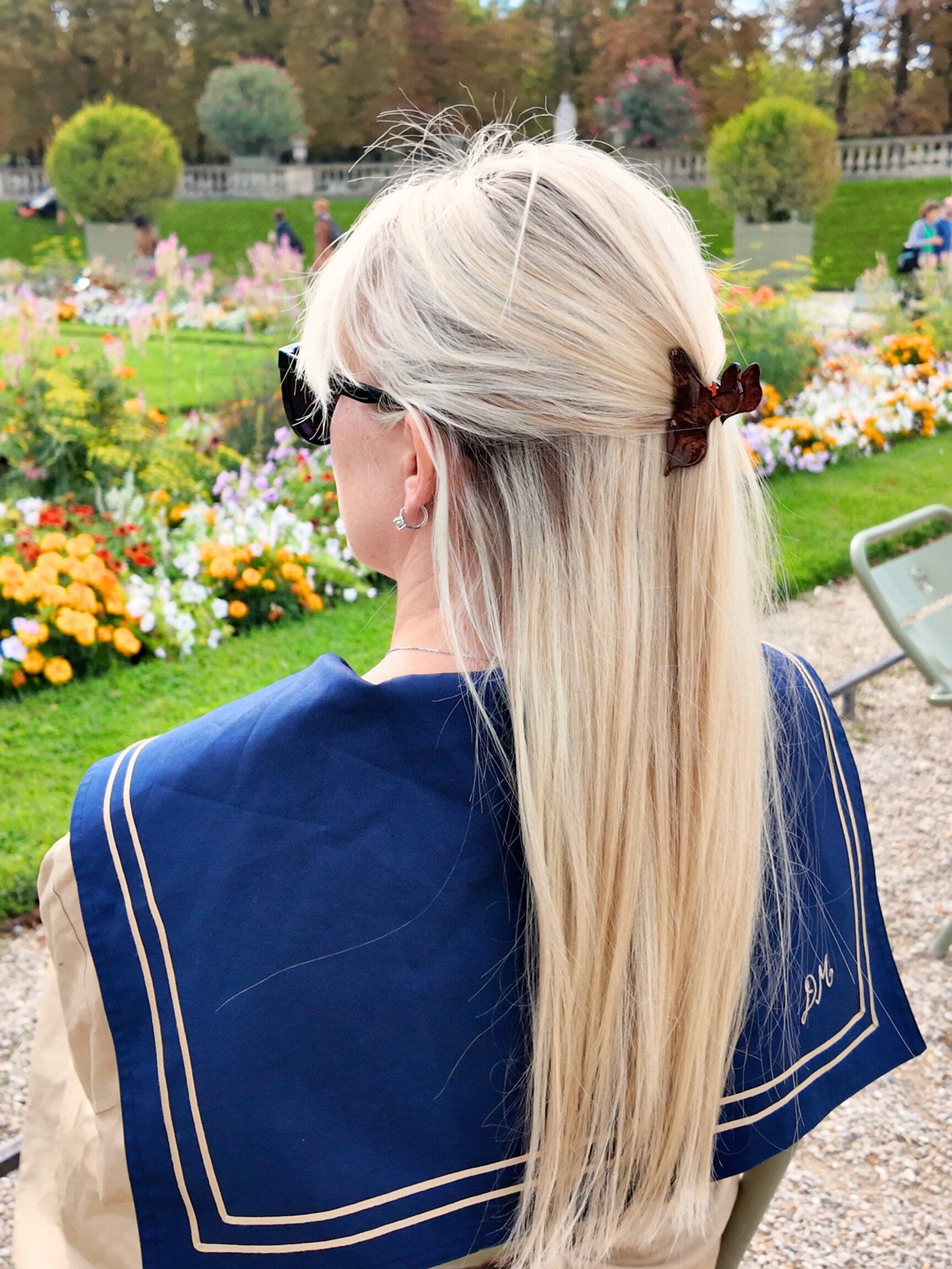 Hand-Painted Mini Dachshund Claw Hair Clip - Image 2