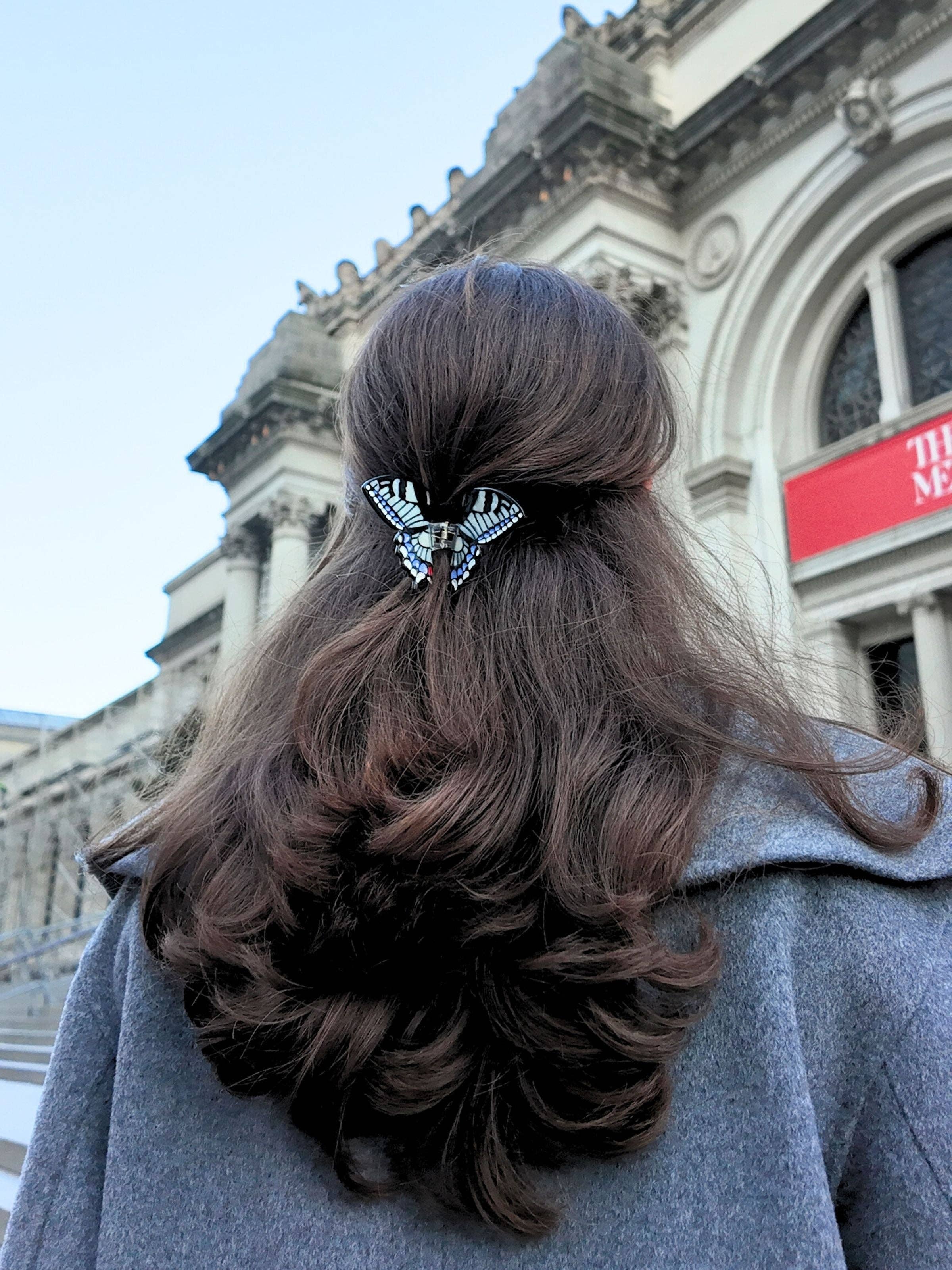Hand-Painted Mini Swallowtail Butterfly Claw Hair Clip | Eco-Friendly - Image 3